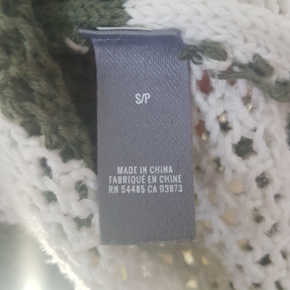 Aerie Off The Shoulder Open Weave Striped Pullover Sweater, Cover-Up - Picture 9 of 12